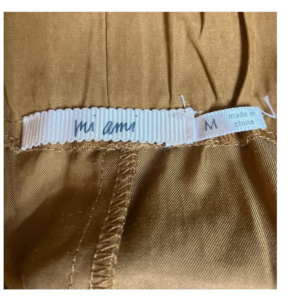 Mi Ami Women's Brown High Waisted Belted Button-Front Mini Skirt | Size M - Picture 8 of 10